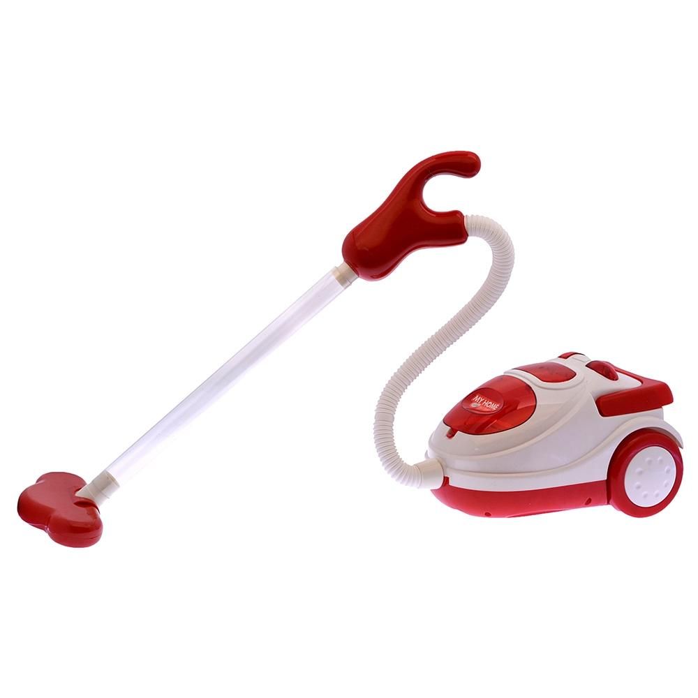 Piros-fehér játék porszívó fénnyel és hanggal