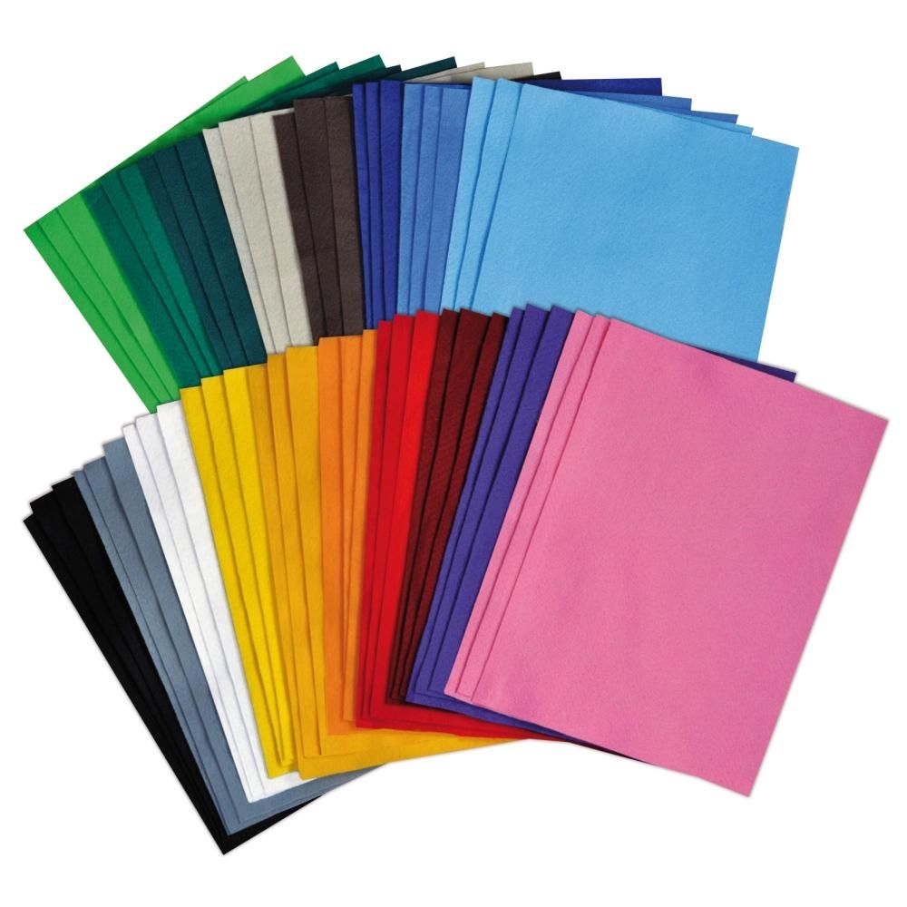 Playbox Filc lapok, 18 szín, 30x20 cm, 54 db