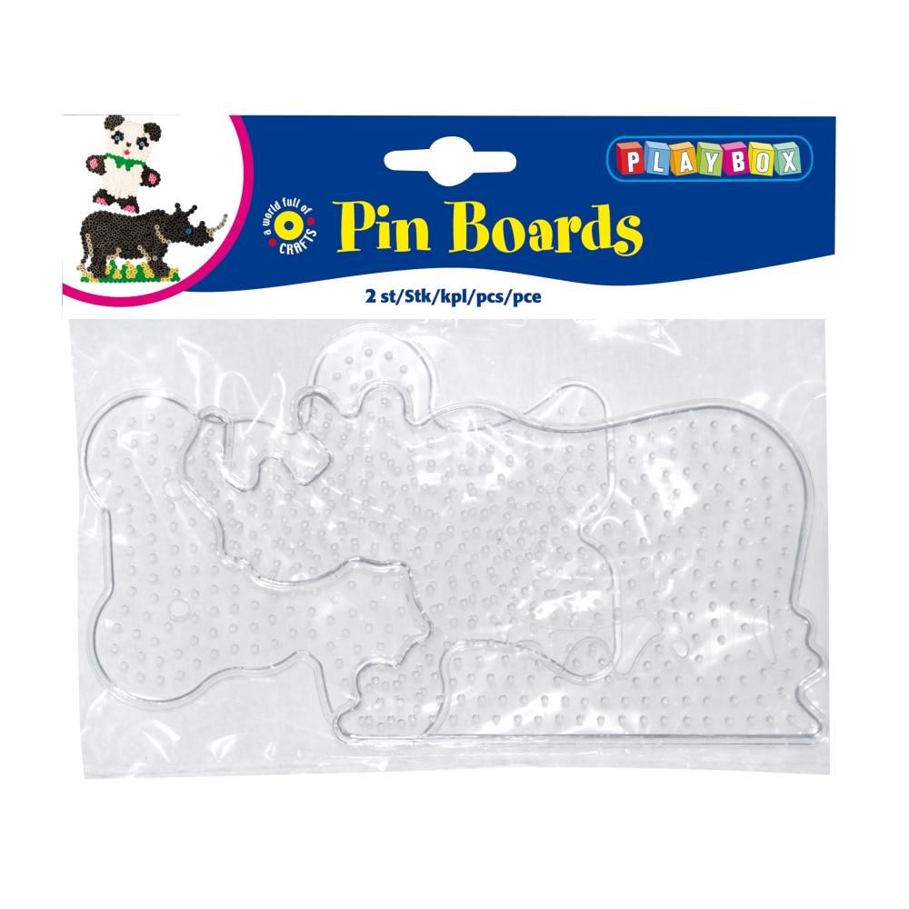 Playbox Forma, nagy, 2 db, átlátszó - maci, orrszarvú