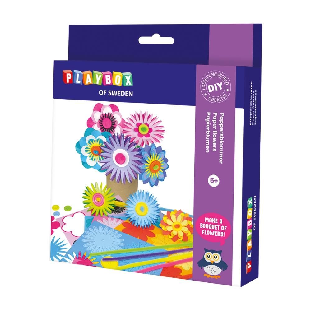 Playbox Kreatív szett - papírvirágok