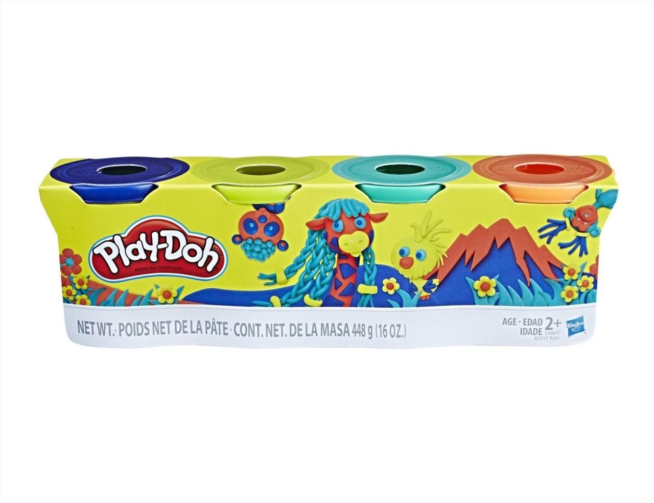 Play-Doh 4 db-os gyurma készlet - vad színek