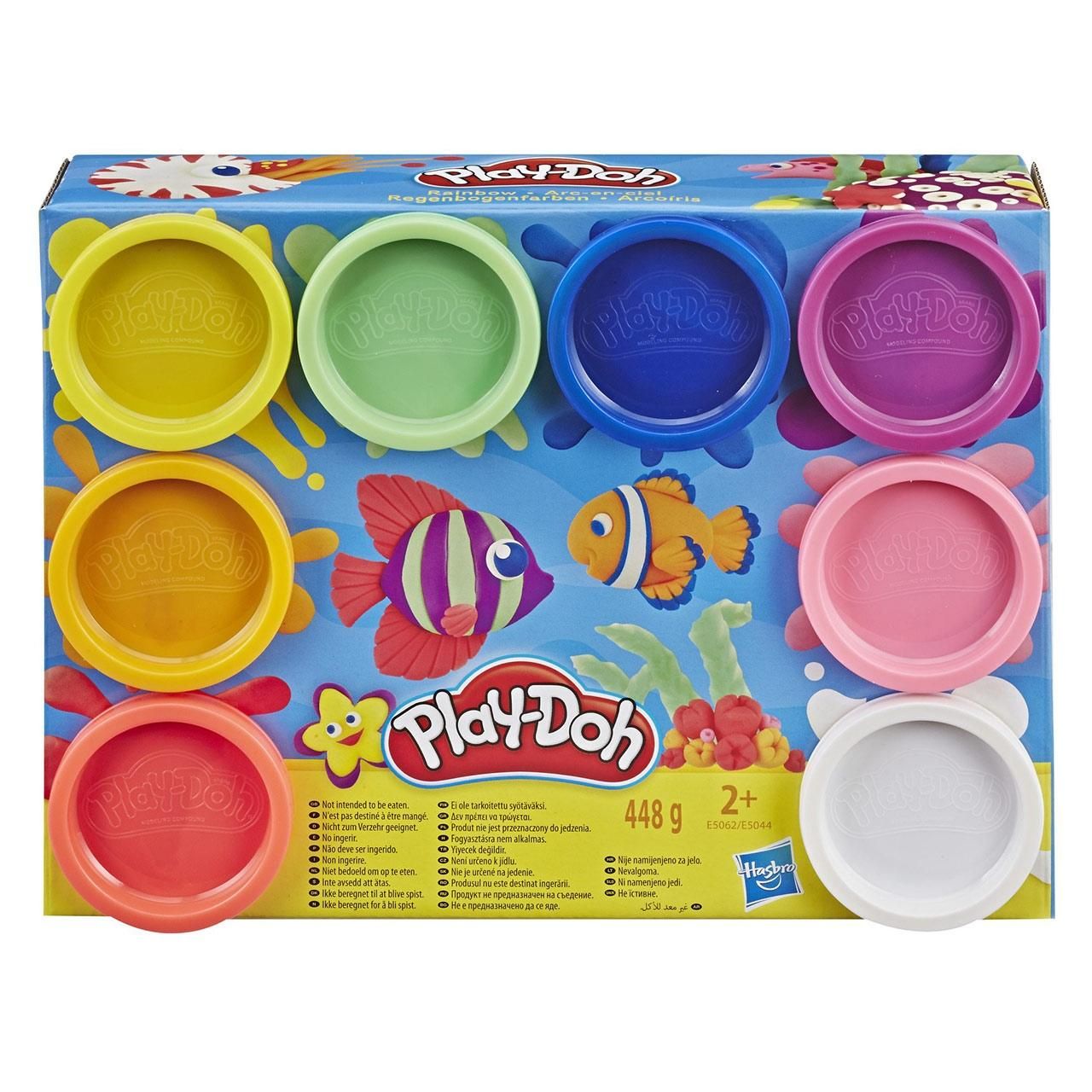 Play-Doh 8 db-os gyurmakészlet - szivárvány színek