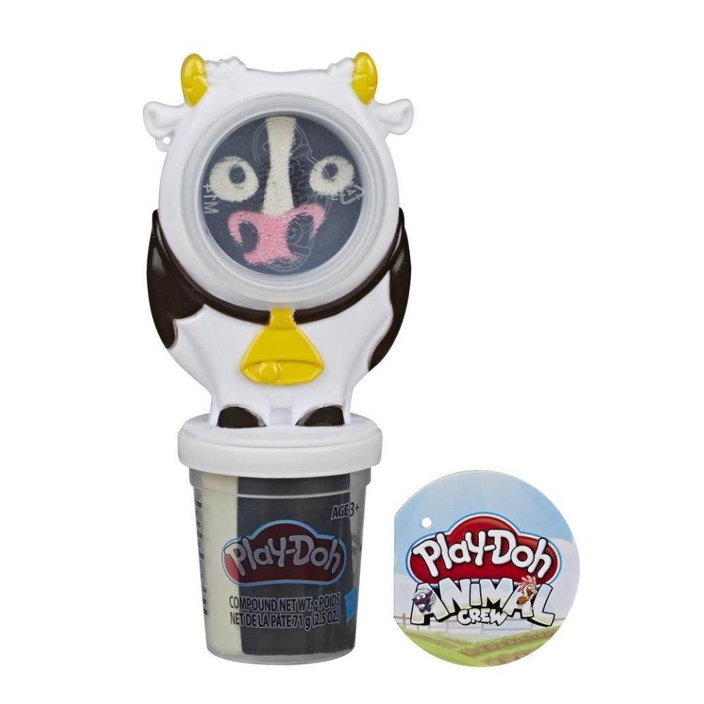 Play-Doh Tégelyes gyurma állatkás formával - tehén