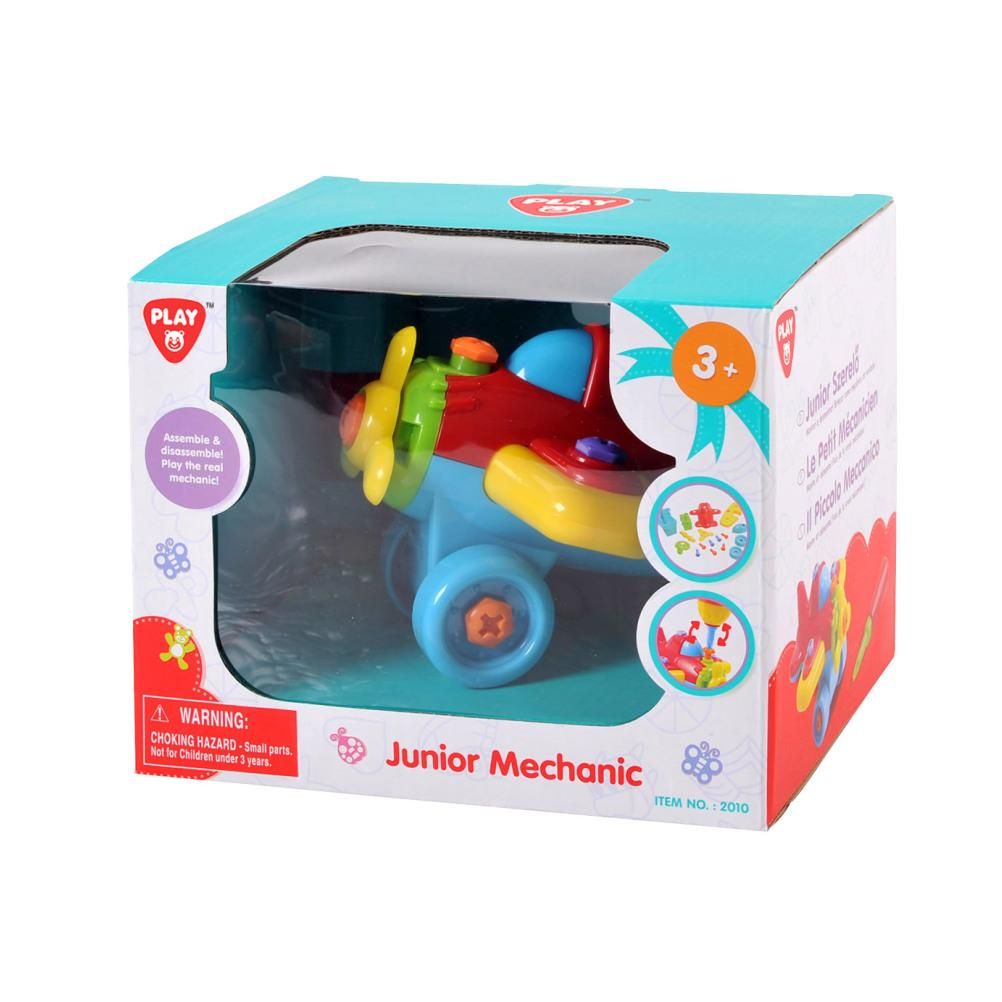 Playgo Járműszerelő szett csavarhúzóval - repülőgép