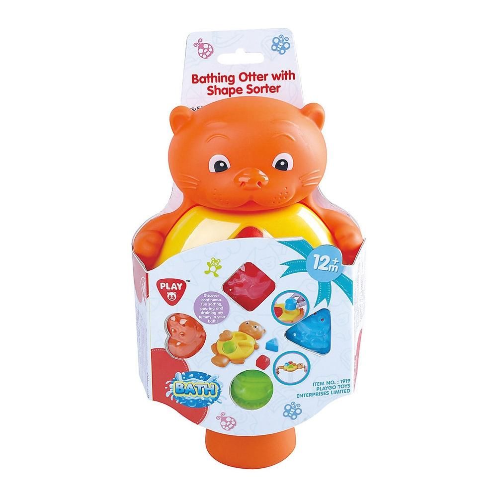 Playgo Vidám vidra fürdőjáték formaválogatóval