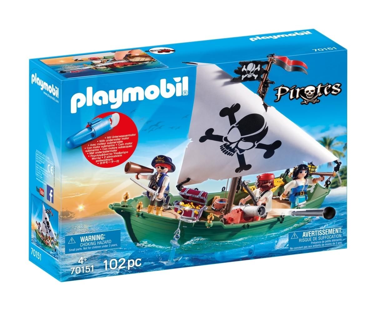 PLAYMOBIL® 70151 Kalózhajó víz alatti motorral
