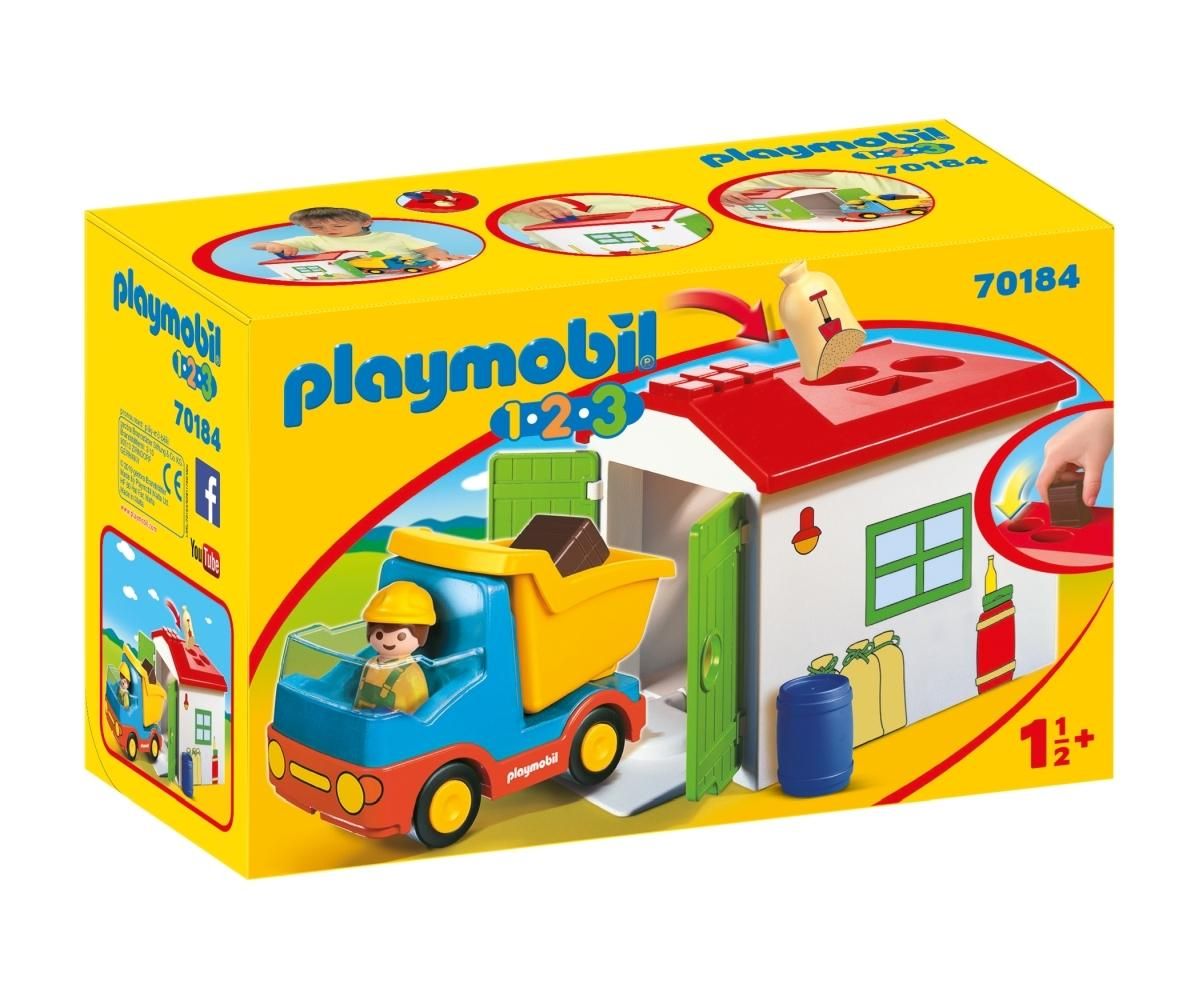 PLAYMOBIL® 70184 1.2.3 Teherautó formaválogató garázzsal