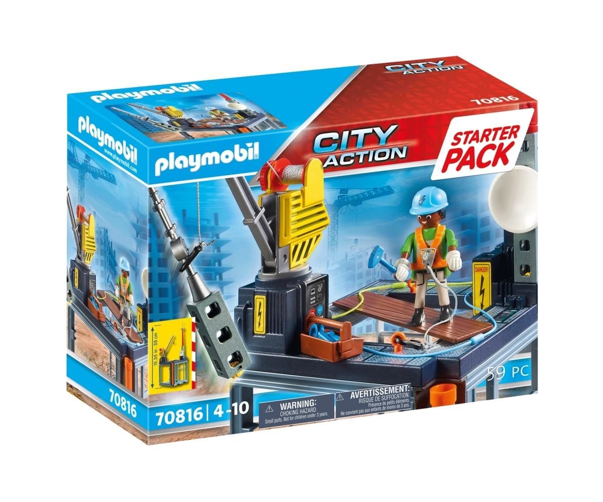 PLAYMOBIL® 70816 Starter Pack Építkezés csörlővel
