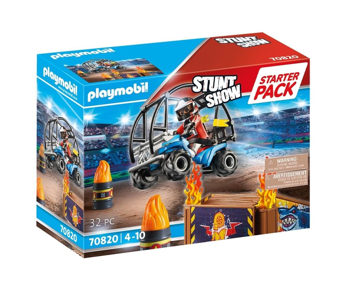 PLAYMOBIL® 70820 Starter Pack Kaszkadőr quaddal és lángoló rámpával