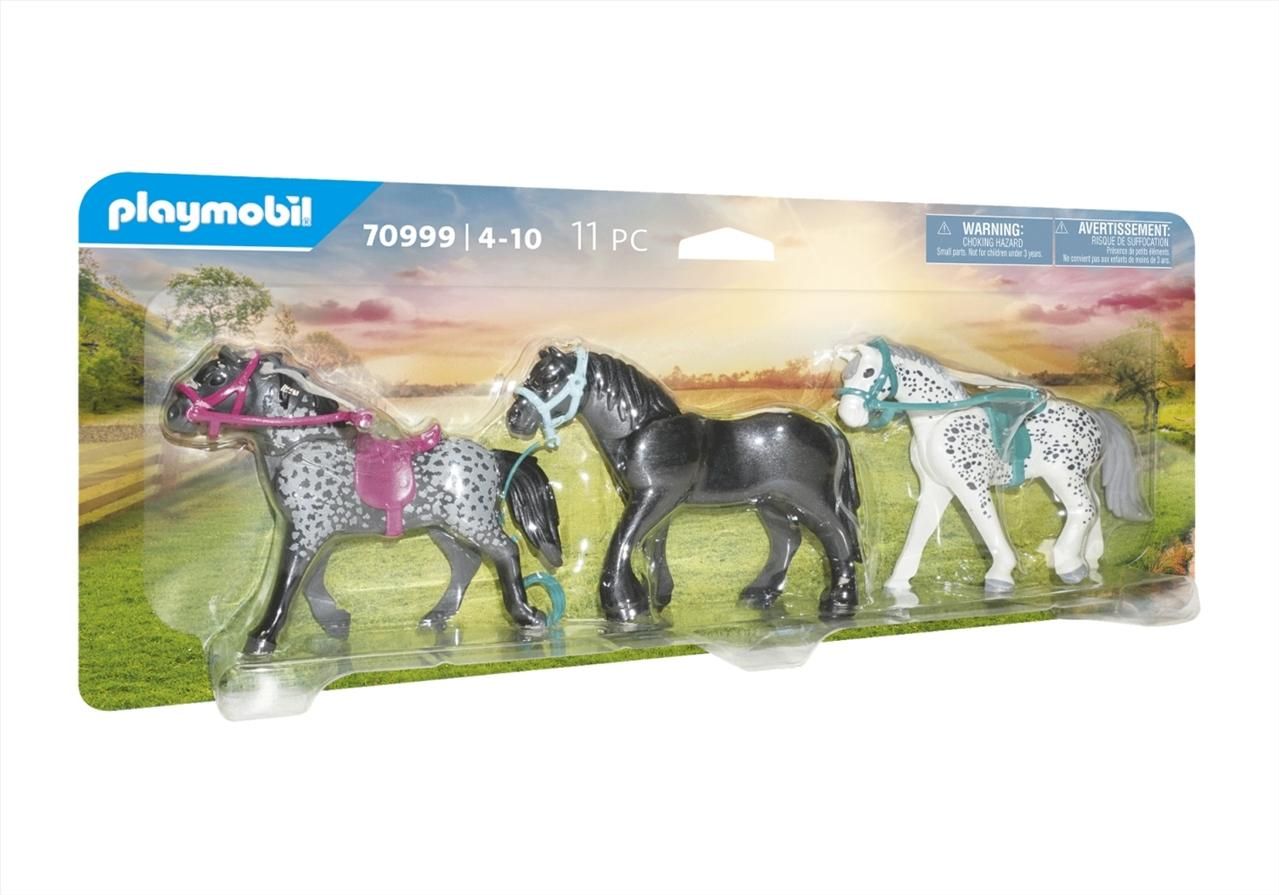 PLAYMOBIL® 70999 Fréziai, knabstrupper és andalúziai lovak