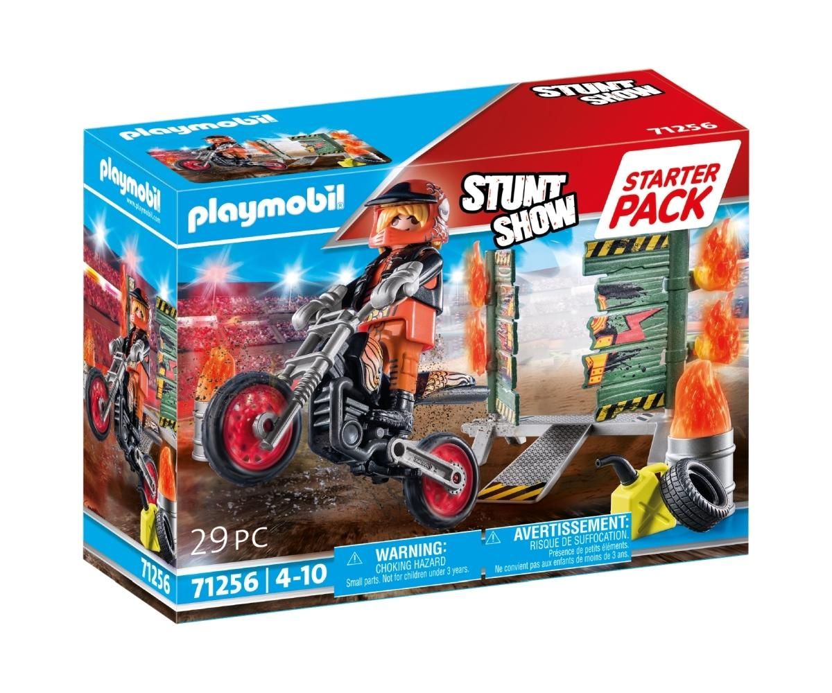PLAYMOBIL® 71256 Starter Pack - Kaszkadőr motorral és tüzes karikával