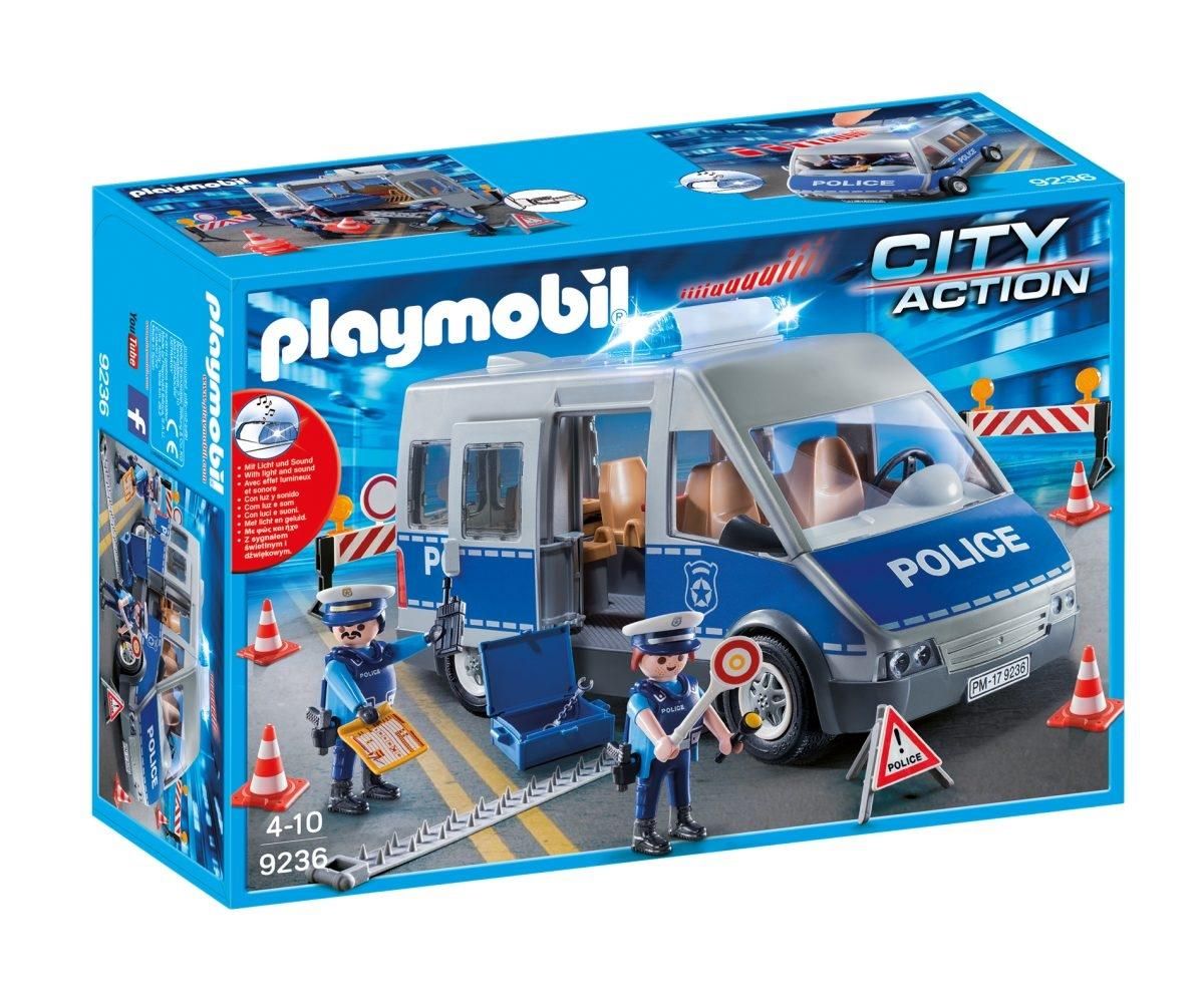 PLAYMOBIL® 9236 Rendőrségi busz útlezárás