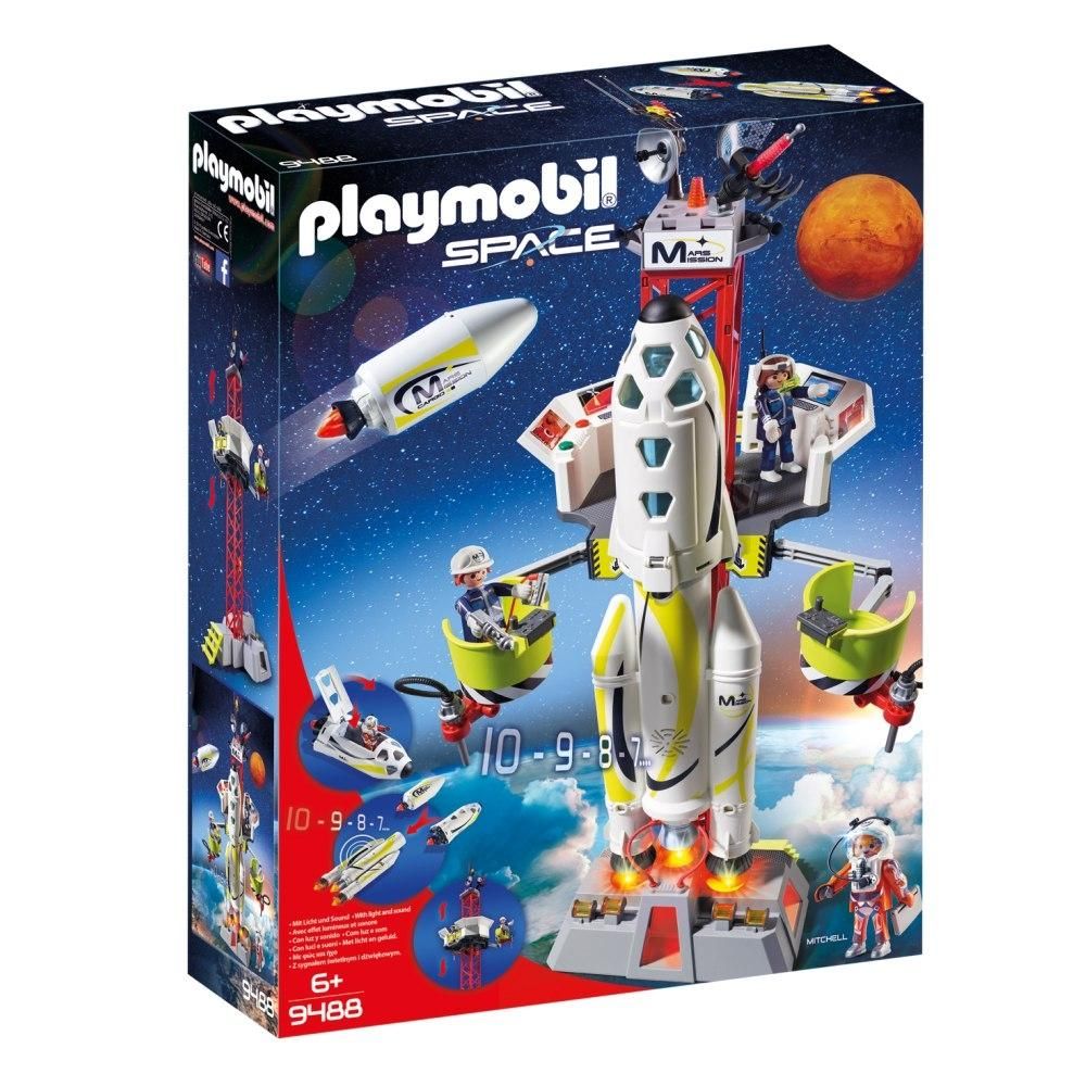 PLAYMOBIL® 9488 Mars-rakéta a kilövőálláson