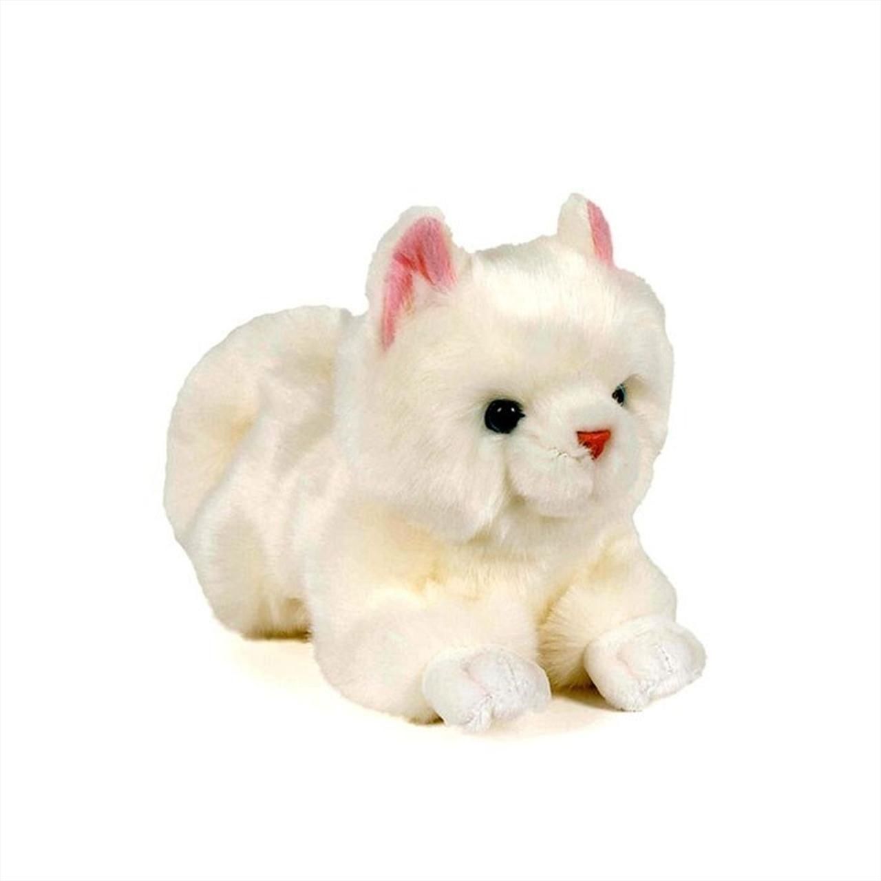 Plüss cica fehér 20 cm