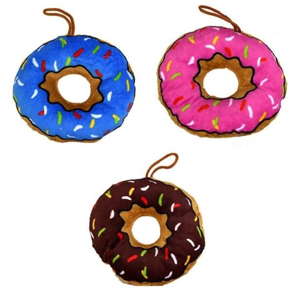 Plüss fánk 12 cm - kék