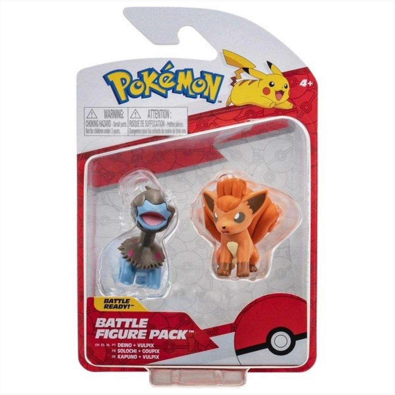 Pokémon figura dupla csomag - Vulpix & Deino 5 cm