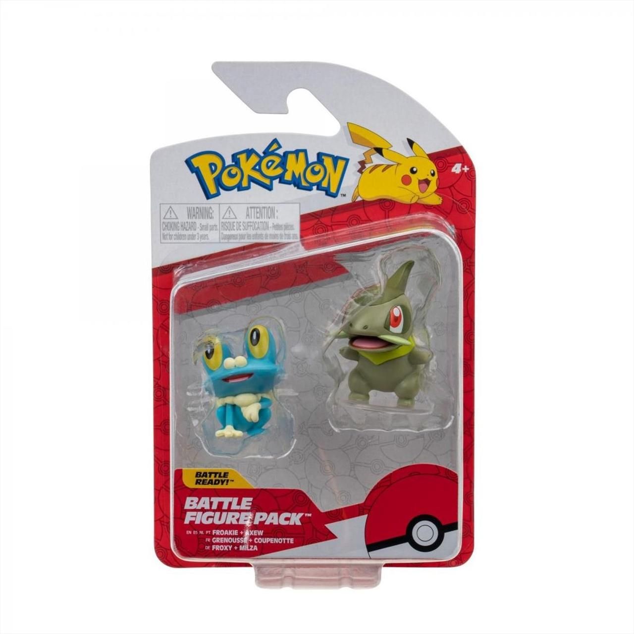 Pokémon mini figura dupla csomag - Axew & Froakie 5 cm