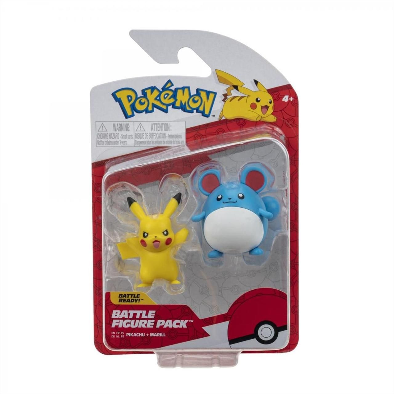 Pokémon mini figura dupla csomag - Marill & Pikachu 5 cm