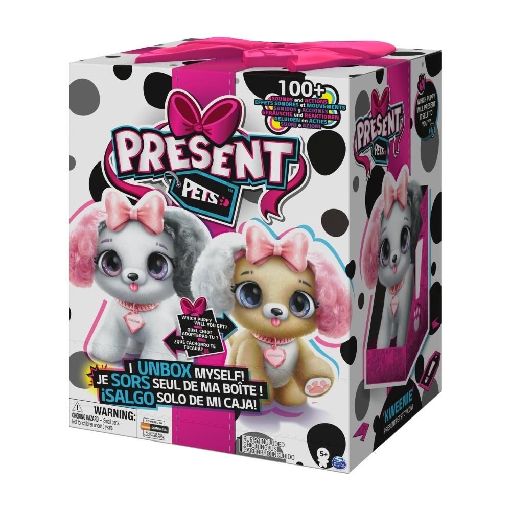 Present Pets Interaktív meglepetés kutyus (kölyök állatka) - rózsaszín