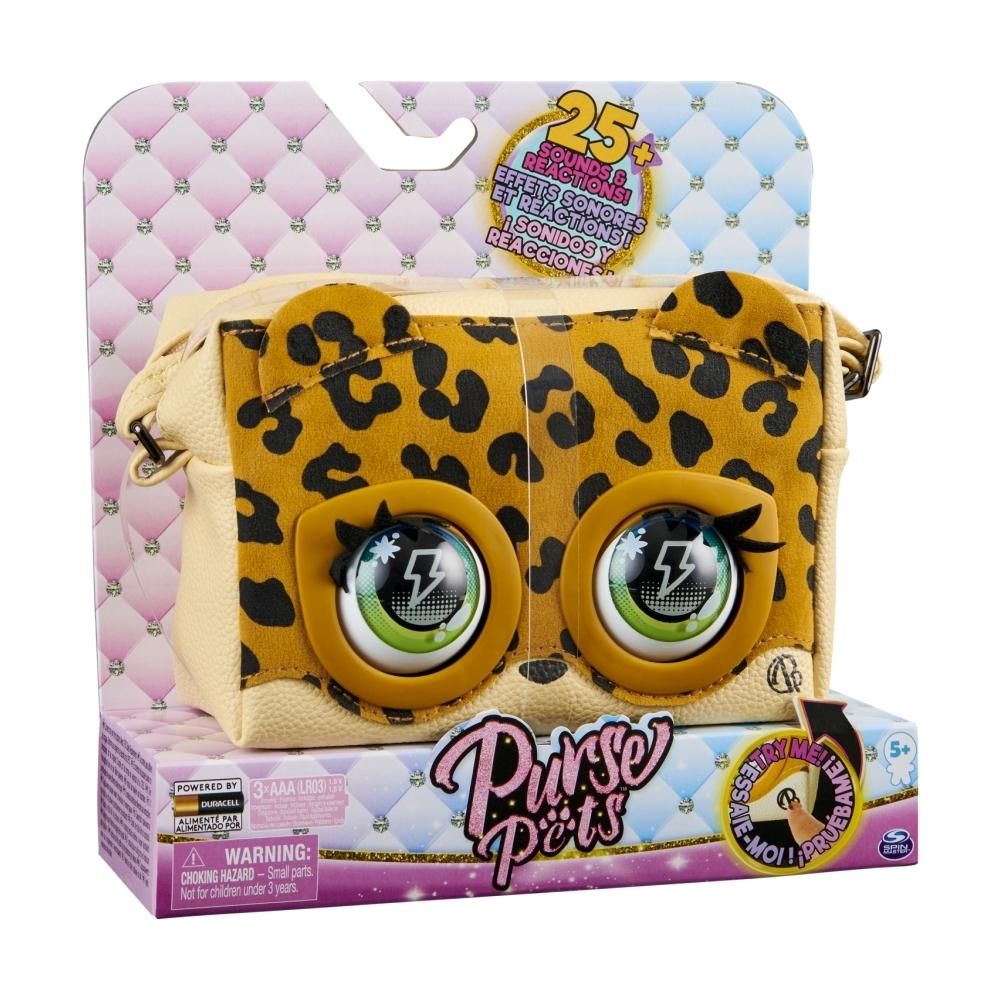 Purse Pets Interaktív táska - Leoluxe leopárd