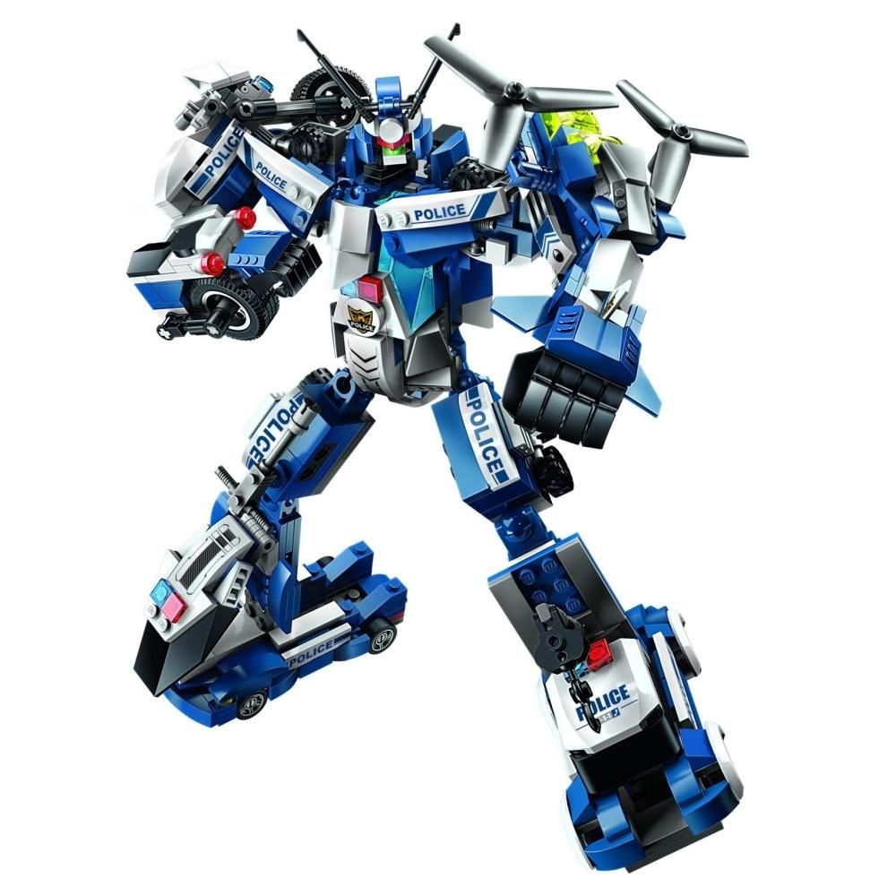 QMAN 1407 A tomboló rendőrrobot 6 az 1-ben szett