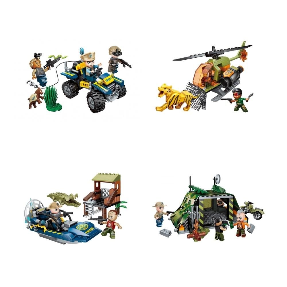 QMAN 1919 Dzsungel orvvadászok elkapása 4-es csomag