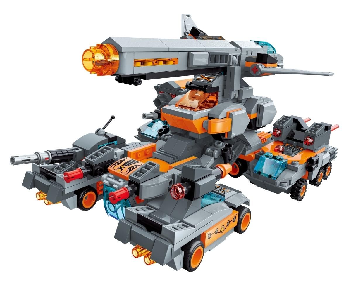 QMAN 41102 8az1-ben Katonai harcszekér szett, 2az1-ben katonai jáművekkel