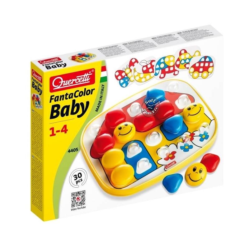 Quercetti Bébi pötyi készlet 24 db-os, házikó