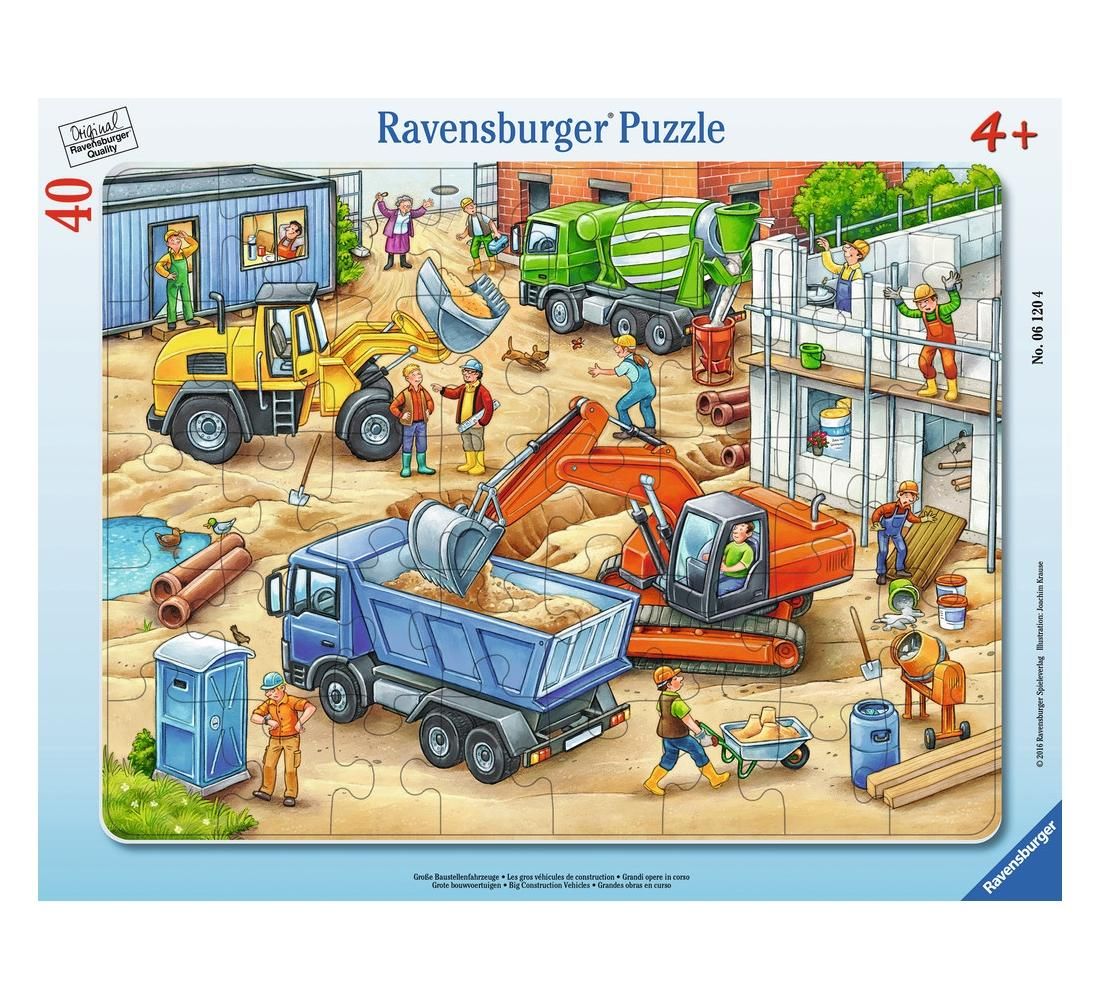 Ravensburger Puzzle 40 db - Nagy gépek