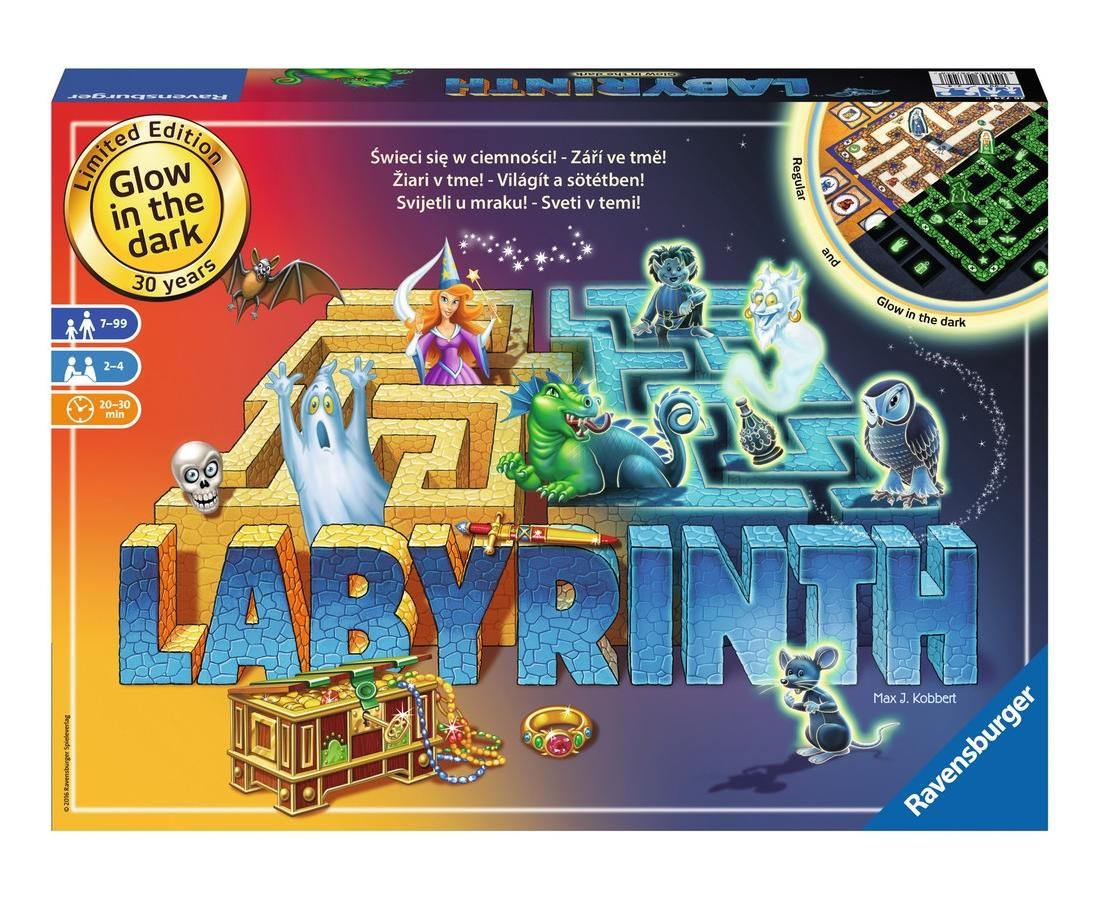 Ravensburger Társasjáték - Labirintus sötétben világító