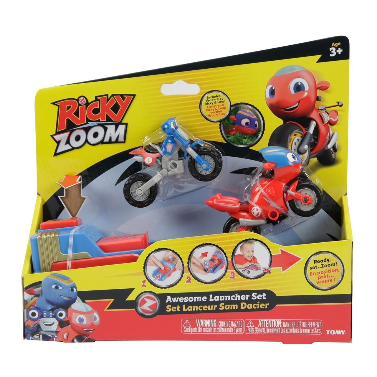 Ricky Zoom kilövő készlet 2 szuperhús stílusú figurával