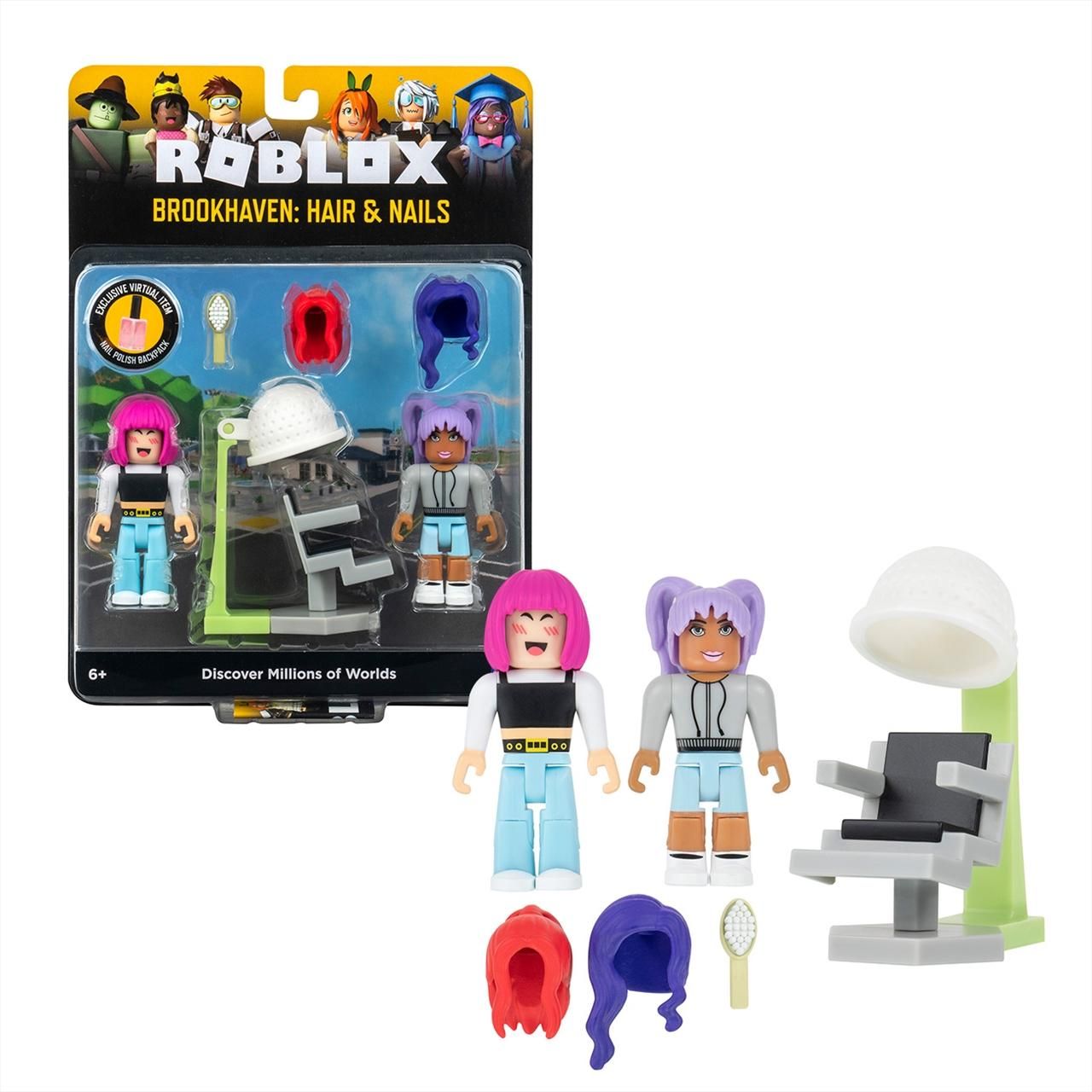 Roblox Brookhaven - Hair & Nails figura szett