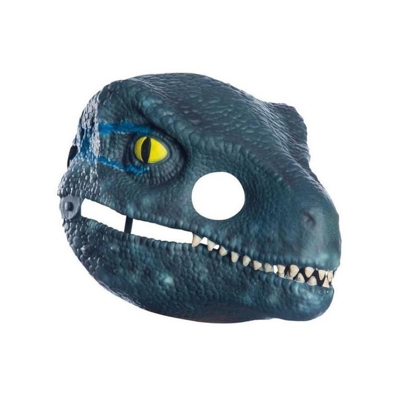 Rubies Jurassic World Kék velociraptor mozgó állkapcsú maszk