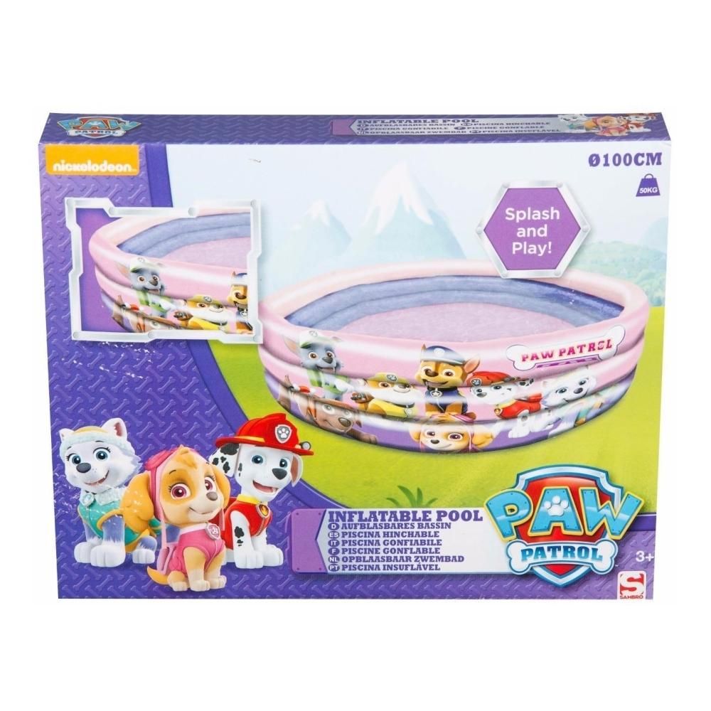 Sambro Paw Patrol 3 gyűrűs felfújható medence 100x30 cm, lányos