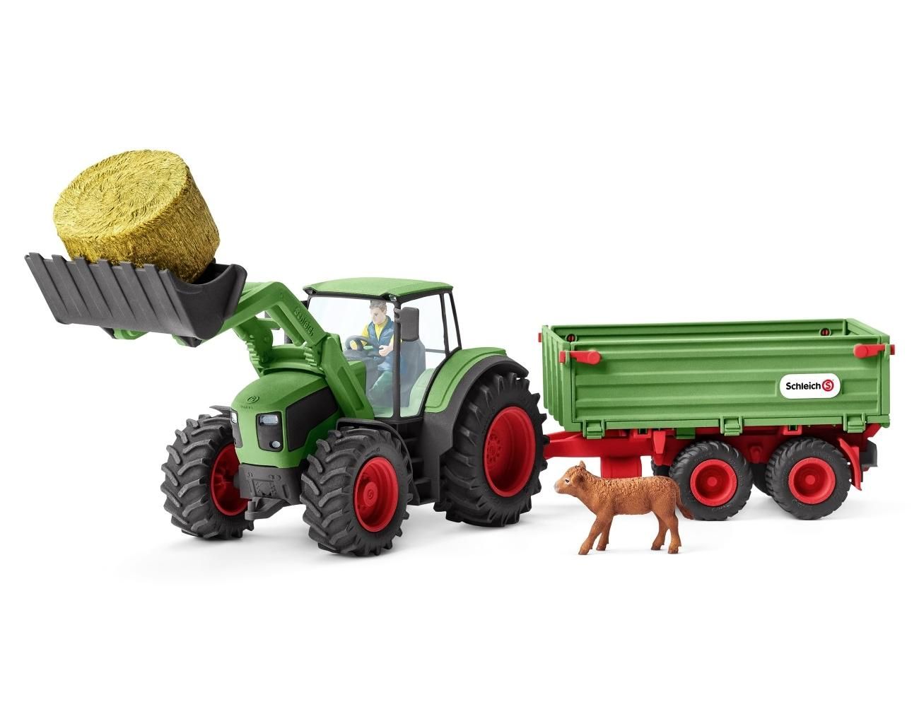 Schleich 42379 Pótkocsis traktor