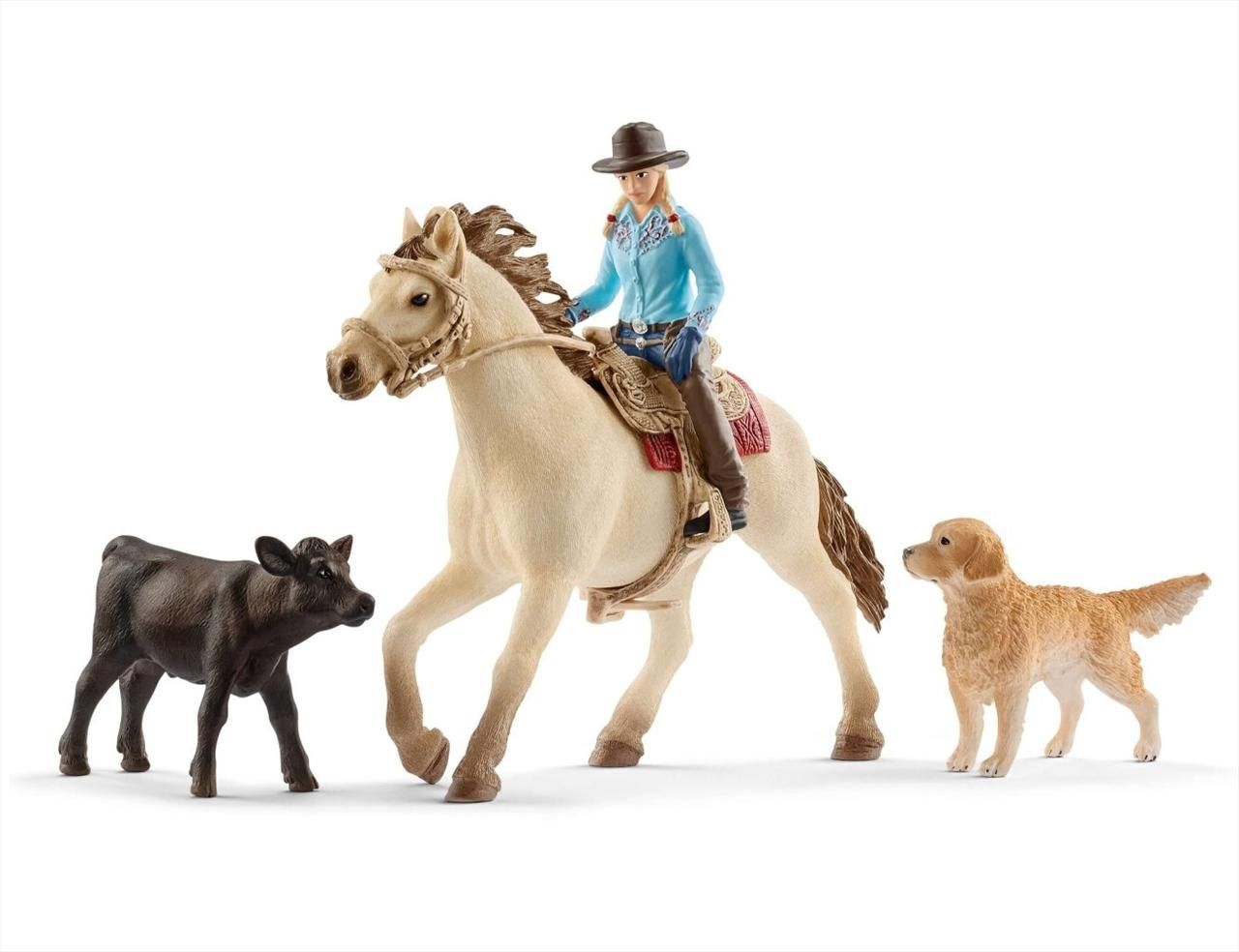 Schleich 42419 Western lovas állatokkal