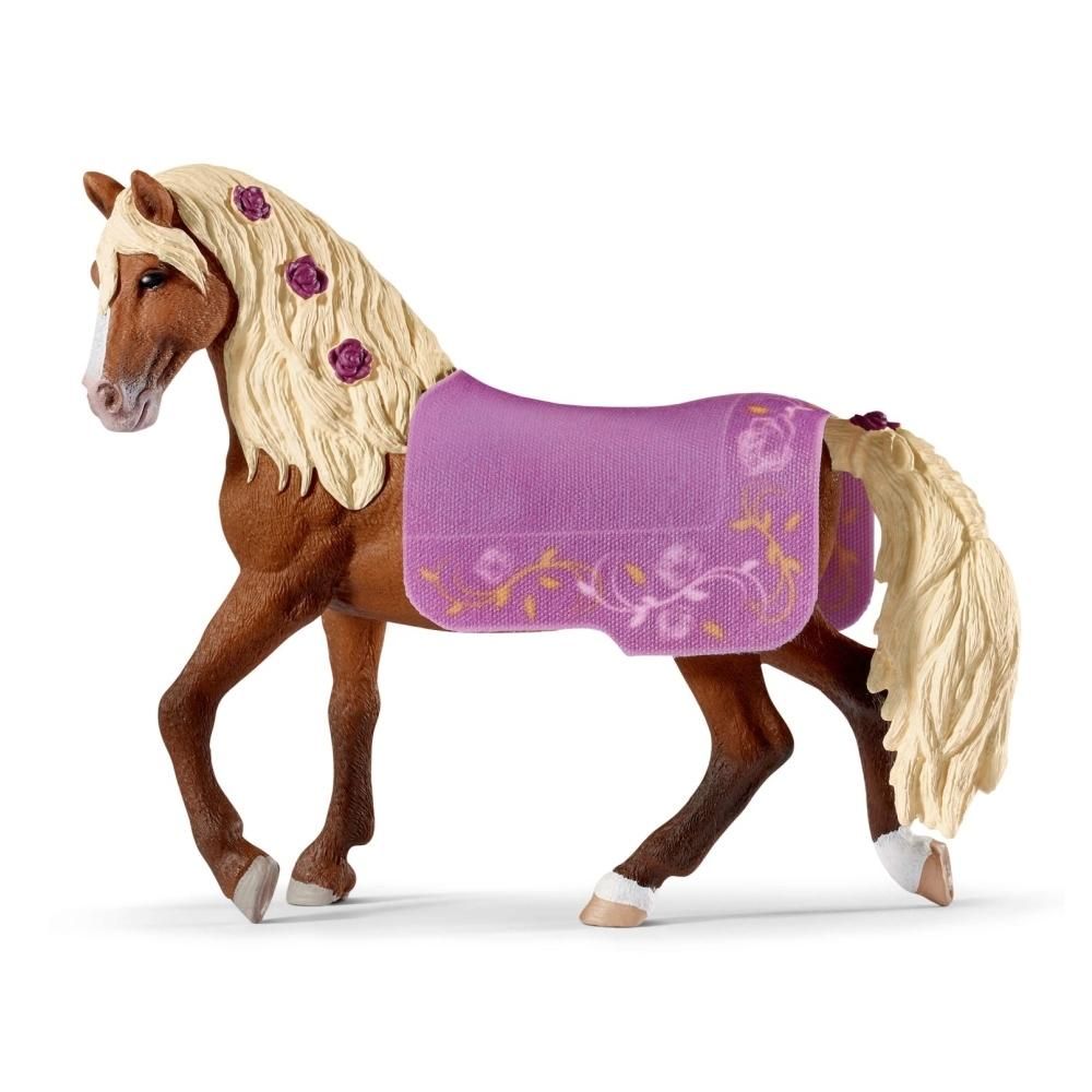Schleich 42468 Paso Fino mén, lovasbemutató