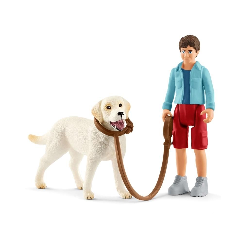 Schleich 42478 Séta labrador retrieverrel