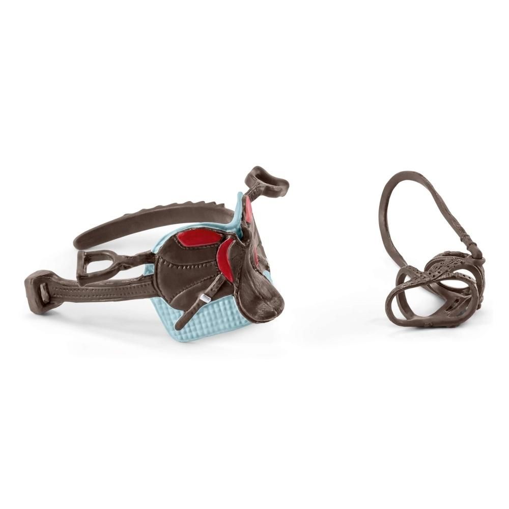 Schleich 42489 Nyereg és kantárszerszám, Horse Club Hannah és Cayenne