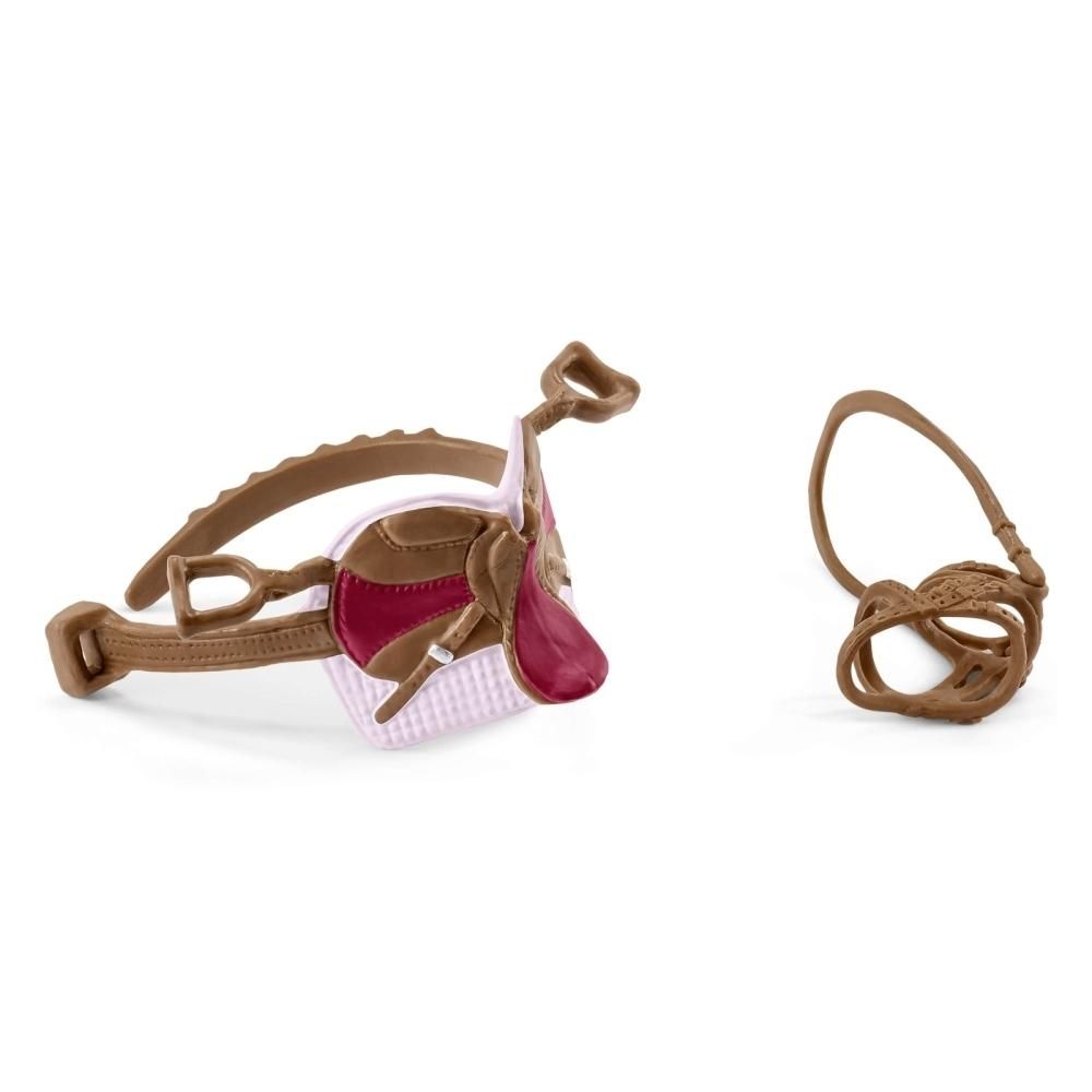 Schleich 42490 Nyereg és kantárszerszám, Horse Club Sofia és Blossom