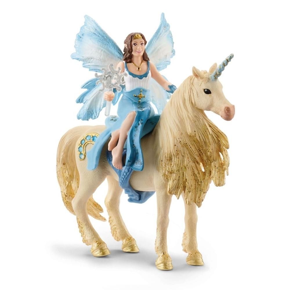 Schleich 42508 Eyelas arany unikornison lovagol