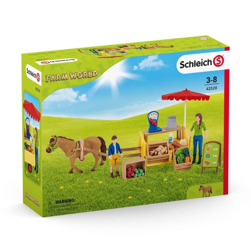 Schleich 42528 Mobil piaci stand