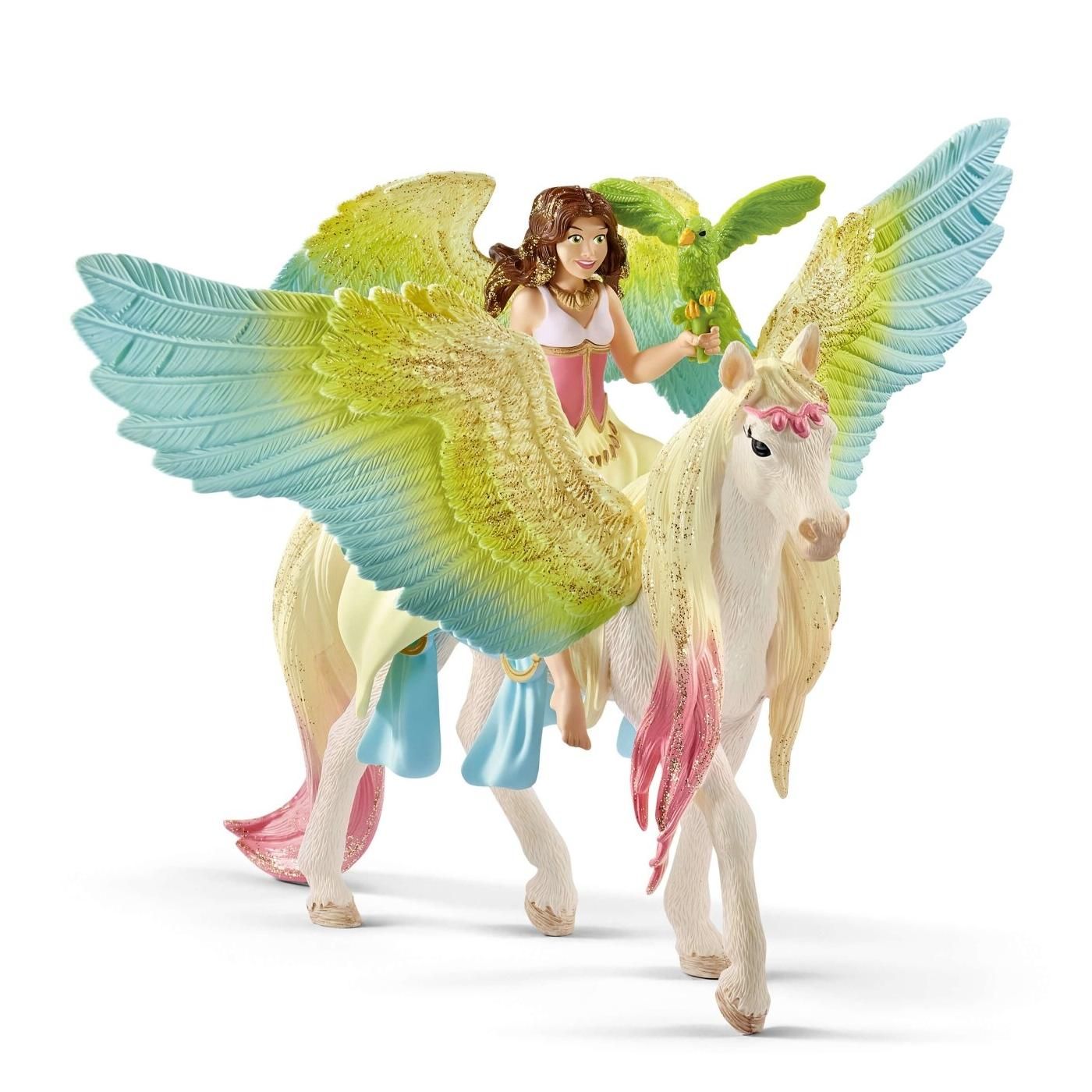 Schleich 70566 Surah tündér csillogó Pegazussal