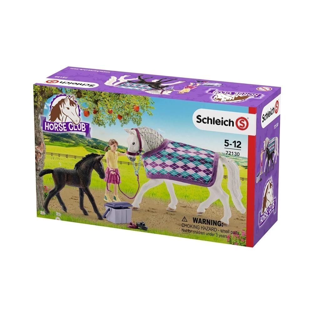 Schleich 72130 Gondozó szett lipicai lóval