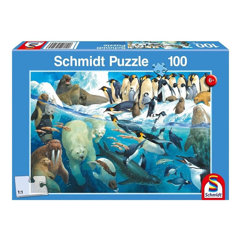 Schmidt Puzzle 100 db - Állatok a sarkvidéken