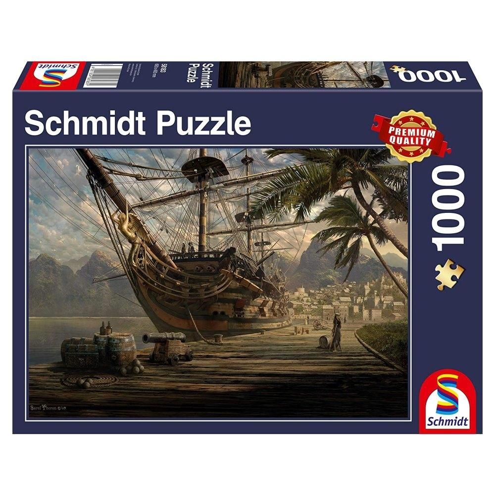 Schmidt Puzzle 1000 db - Horgonyzó hajó
