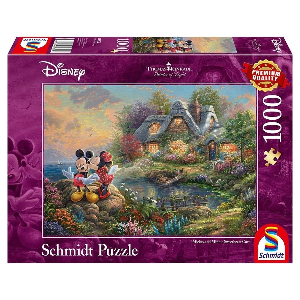 Schmidt Puzzle 1000 db - Thomas Kinkade: Disney Mickey & Minnie egér