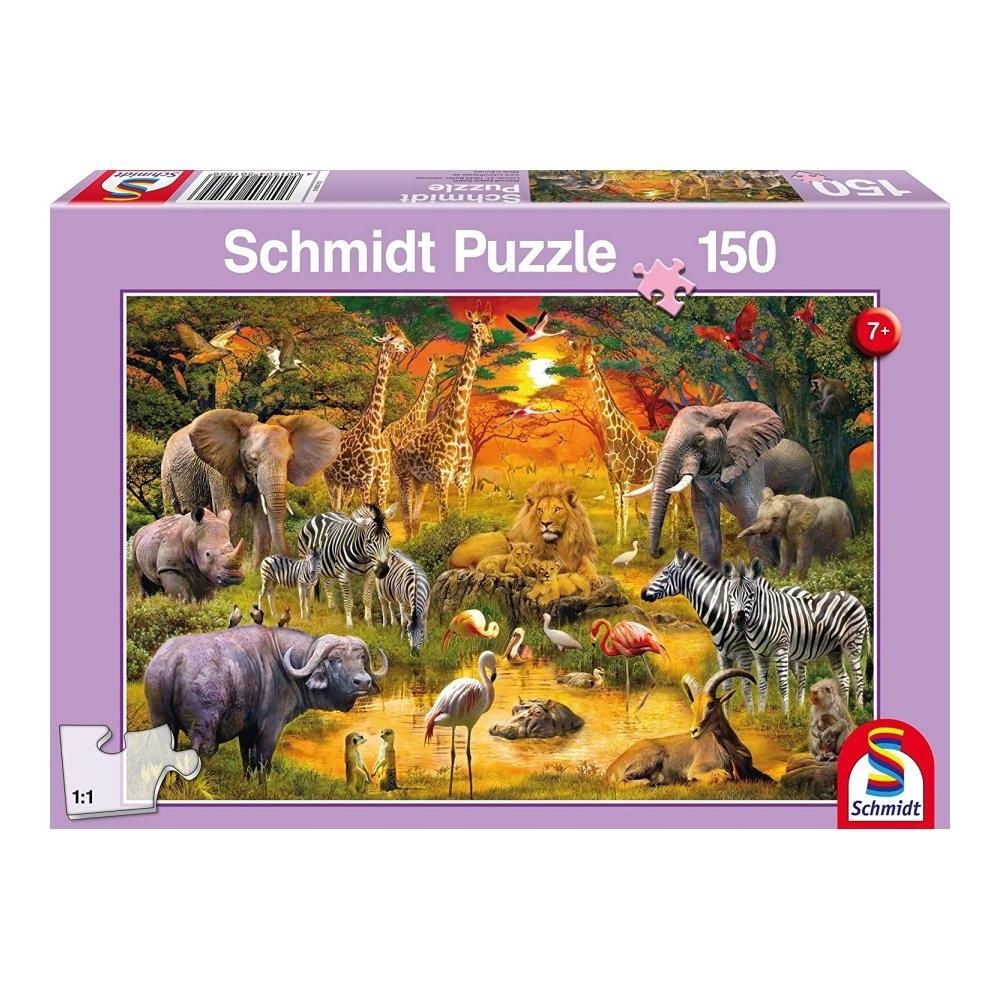 Schmidt Puzzle 150 db - Afrika állatai