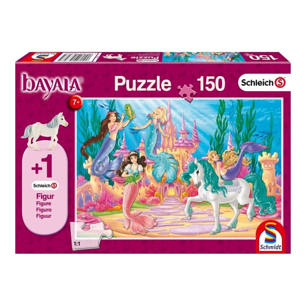 Schmidt Puzzle 150 db - Bayala a sellők vára + 1 db Schleich figura