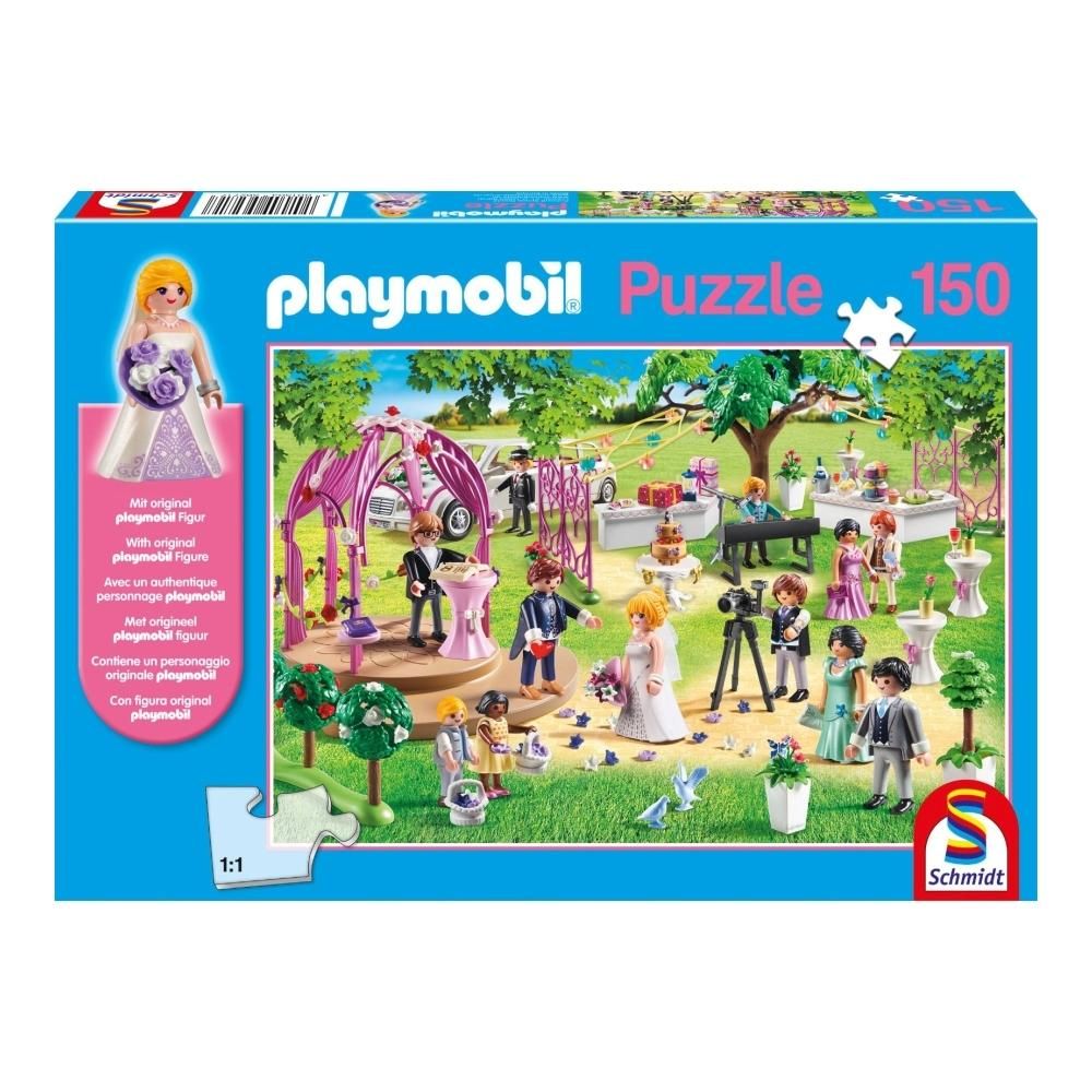 Schmidt Puzzle 150 db - Playmobil Esküvő + Playmobil figura